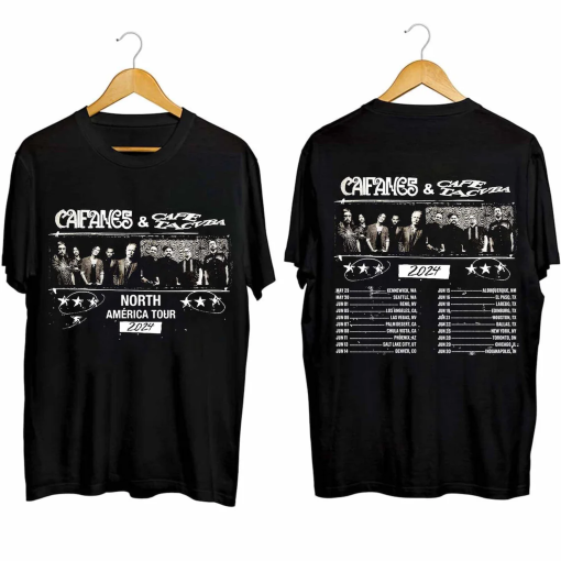 Caifanes and Café Tacvba North America Tour 2024 Shirt, Caifanes 2024 Tour Shirt, Café Tacvba 2024 Concert Shirt, Caifanes and Café Tacvba