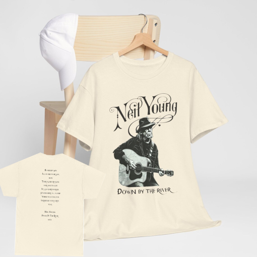 Neil Young/Down by the river/Unisex Heavy Cotton Tee