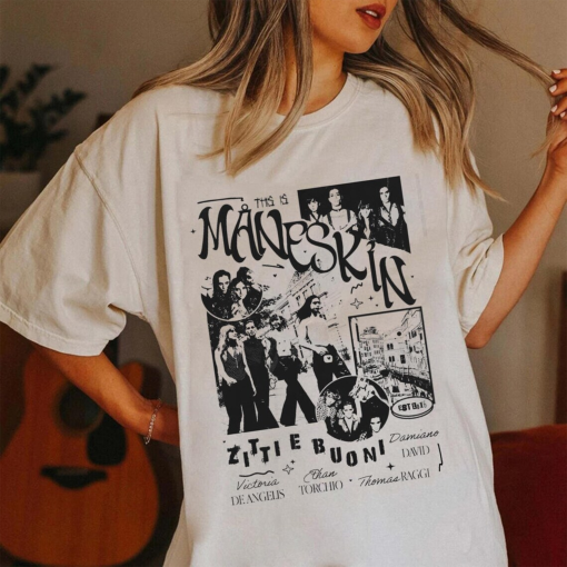 Vintage Maneskin Louds Kids Gets Louder Tour 2022-2023 T-Shirt, Måneskin Rock Band T-Shirt, Italian Music Band Shirt, Rock n roll Tee