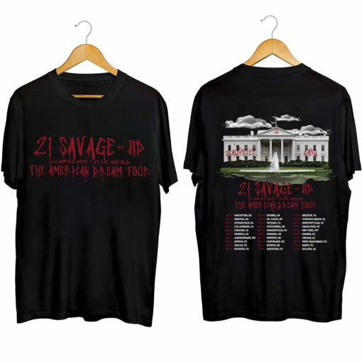 21 Savage – The American Dream Tour 2024 Shirt, 21 Savage Fan Shirt, 21 Savage 2024 Concert Shirt, The American Dream 2024 Concert Shirt