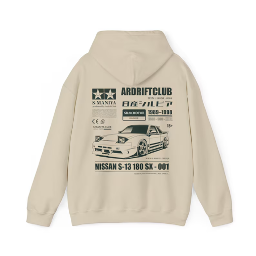 Vintage Nissan Hoodie, Unique Gift for Car Guy Car Accessories 180sx Racing Formula 1 Unique Hoodie Gift for Him Unisex Fathers Day