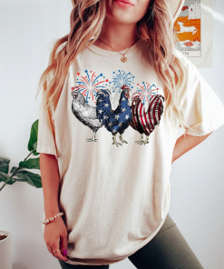 Funny 4th of July t-Shirt, Chicken t-Shirt,…