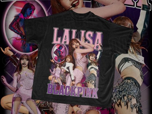 Blackpink Shirt | Kpop Blackpink Shirt | Vintage 90s Rap Bootleg Styled Tee | Lalisa Manoban | Jennie Kim | Jisoo | Born Pink Tour