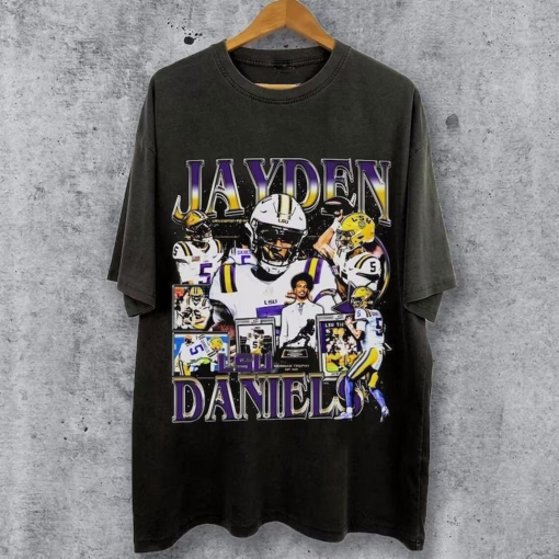 Vintage 90s Graphic Style Jayden Daniels Shirt, Jayden Daniels Tee, Jayden Daniels T-Shirt, Boxing T-Shirt, Sports T-Shirt