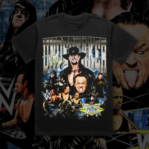 Bootleg Vintage 90s Style The Undertaker T-Shirt WWE Wrestling