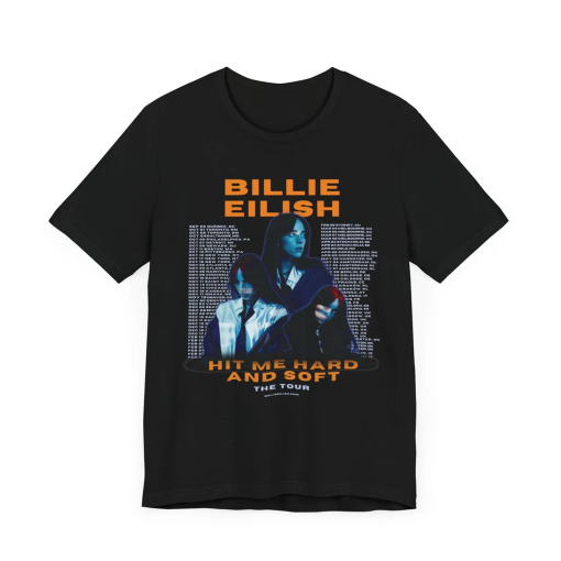 Hit Me Hard And Soft T-Shirt, Billie Concert Shirt, Eilish Hit Me Hard And Soft Album – Unisex Bella+Canvas®