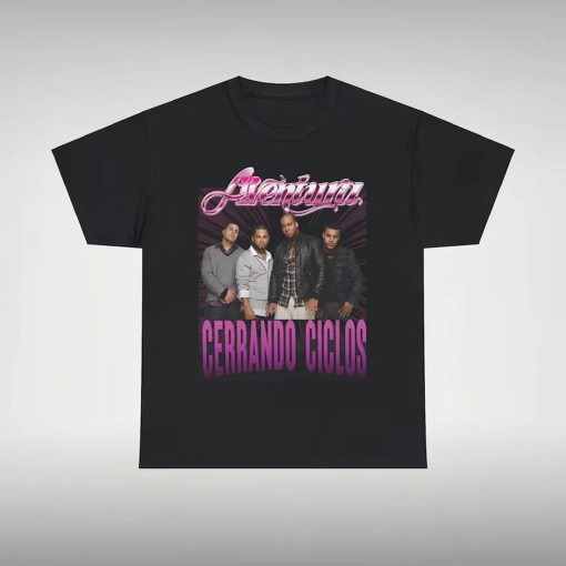 2024 Aventura Tour, Concert T-Shirt, Cerrando Ciclos, Pink Merch, Bachata, Romeo Santos, Unisex Heavy Cotton Tee