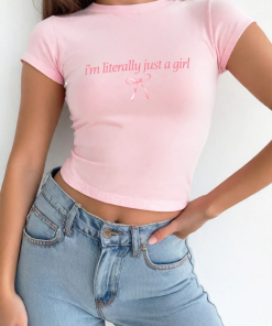 Baby Tee I’m literally just a girl,…