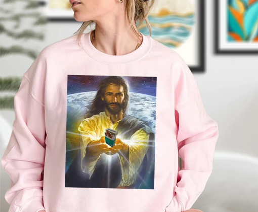 Jesus Holding Cigarettes | Newport | Funny Meme T-Shirt | Oddly Specific Shirt | Weird Shirt, Sweatshirt, Hoodie