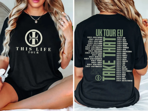 In the style of Take that unofficial unbranded inspired, t-shirt, concert tour 2024 Female Women T-shirt, Tour shirt 2024 for fans