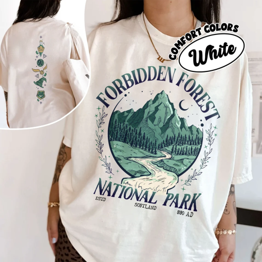 National Park Wizard Comfort Colors Shirt, Forbidden Forest Shirts, HP Inspired T Shirt Wizarding World Tee, Bookish Gift for Fan