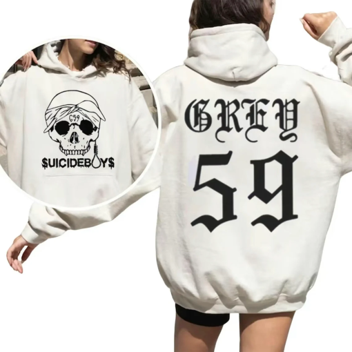 Suicideb0y Grey 59 Hoodie, Casual Hoodie, gift for him/her