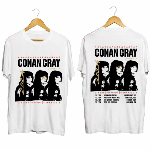 Conan Gray – Found Heaven On Tour 2024 Australia Shirt, Conan Gray Shirt, Conan Gray 2024 Concert Shirt, Found Heaven On 2024 Concert Shirt