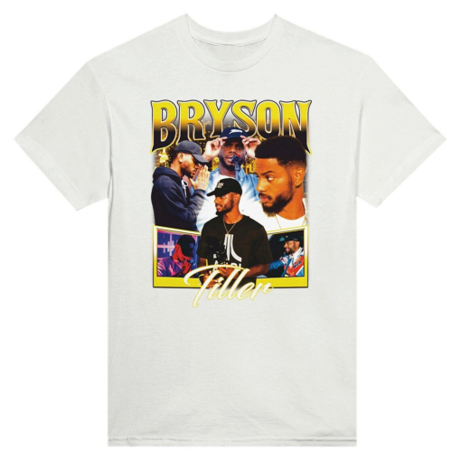 BRYSON TILLER Heavyweight Unisex Vintage 90s rapper shirt Style Retro Shirt, Rap Hip Hop Bryson T Shirt,Sweatshirt, Bryson Tiller Fan yellow