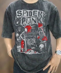 Retro Spider Punk Shirt, Spider-Man Across the…