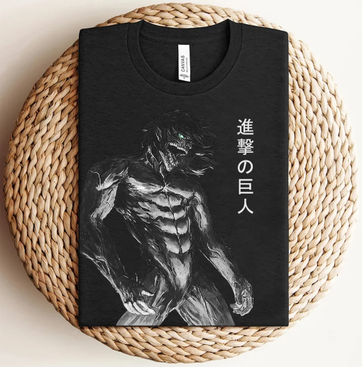 Attack On Titan Eren Titan Form Shirt, Badass Eren AOT Tshirt, Best Anime Apparel, Ultimate Gift For Anime Lovers, Shingeki No Kyojin Tshirt