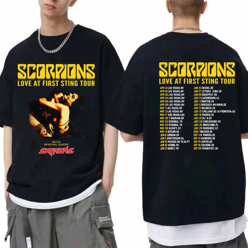 Scorpions Love At First Sting Tour 2024 Shirt, Scorpions 2024 Concert Shirt, Scorpions Rock Band Fan Shirt, Scorpions Merch, Music Tour Tee