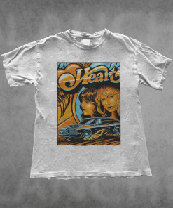 Vintage Graphic Rock Shirt, Heart Band Shirt,…