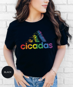 Cicadas Shirt, Funny Cicada 2024 Shirt, Rainbow…