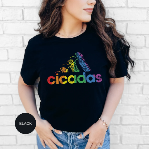 Cicadas Shirt, Funny Cicada 2024 Shirt, Rainbow Cicada Shirt, Trendy Summer Brood Shirt, Fast Express Shipping