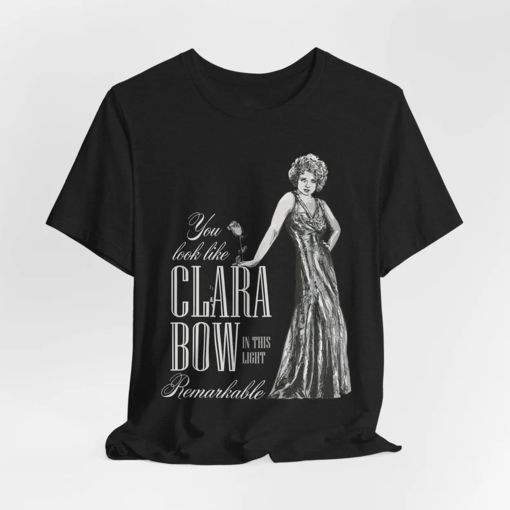 Clara Bow TTPD Tribute Tee – ‘You look like Clara Bow’ Art Deco, Long-Stemmed Rose, Vintage Feminism, Music & Women Empowerment, Swiftie Art