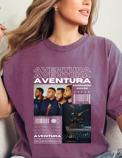 Aventura Tour Comfort Colors Shirt, Aventura Tour T-Shirt, Cerrando Ciclos Shirt, Romeo Santos Shirt, Aventura Albums Shirt, Bachata Shirts