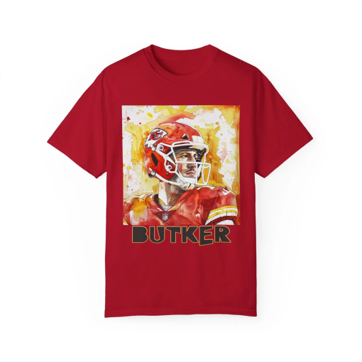 Harrison Butker t-shirts, Butker shirts, original art watercolor of Harrison Butker KC Chiefs Butker t-shirts