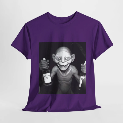 Party Hard Gollum Graphic T-Shirt – Humorous Middle-earth Print