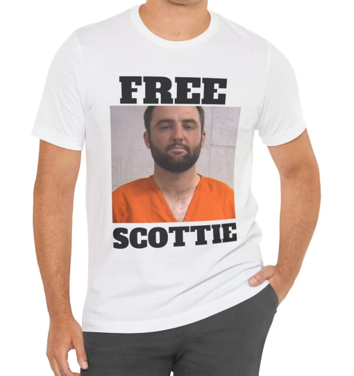 Free Scottie T Shirt, PGA T Shirt, Funny Scottie Mugshot Shirt