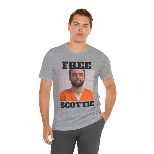 Free Scottie T Shirt, PGA T Shirt, Funny Scottie Mugshot Shirt