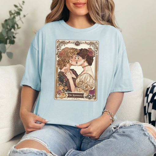 Lesbian Pride Tarot Card Shirt, And they were roommates shirt, Historians would call, lesbian girlfriend gift, valentines, lgbtq pride queer