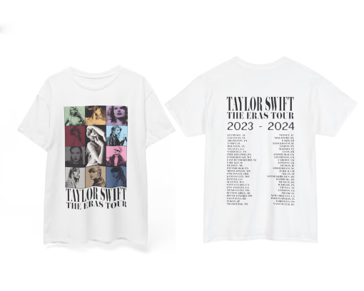 Taylor Swift Eras Tour 2 Shirt, Double-Sided Eras Tour II 2024 World Cities TTPD T-Shirt, Swiftie Gift Merch Comfy Tee