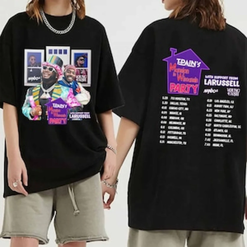 T-Pain 2024 Tour Shirt, Mansion In Wiscansin Party Tour 2024 Shirt, T-Pain Fan Shirt, Mansion In Wiscansin Party Concert Shirt