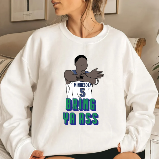 Bring Ya Ass Shirt – Faceless Anthony Edwards Playoff Tee, Minnesota Bootleg Shirt, Wolves ANT 2024 Playoff T Shirt