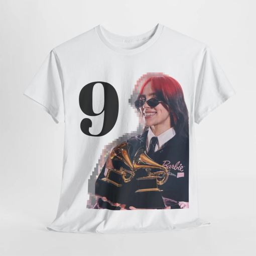 9 Grammys| Billie Eillsh Graphic Tee| Merch for Fans| New Fan T-Shirts| Gift for Them| Unisex Graphic Tee| Unisex Apparel| Gift for Her