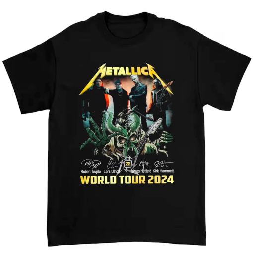 Metallica World Tour 2024 unisex t-shirt, sweatshirt