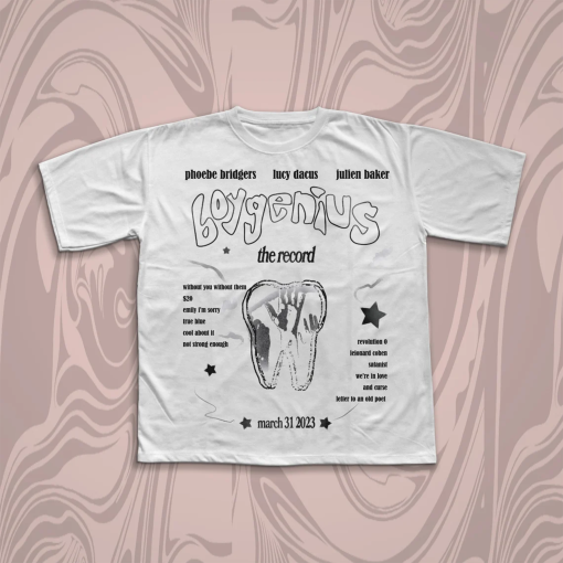 Boygenius Shirt, Cute Graphic Tee, Phoebe Bridgers Merch, Pop Shirt, Julien Baker, Lucy Dacus, Unisex Gift, Concert T-Shirt, Vintage