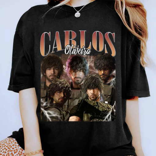 Vintage Carlos Oliveira Shirt | Carlos Oliveira Bootleg Shirt | Resident Evil 3 Shirt | Re4 Video Game Shirt