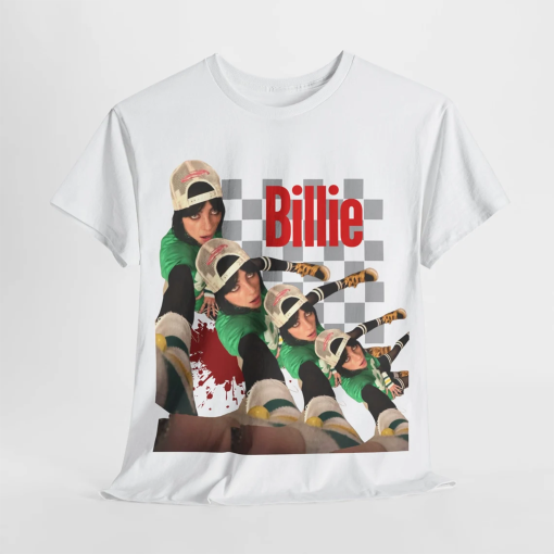 Unisex Billie Eilish Graphic Tee| Cotton Fan T-shirt| Soft Material| Concert Apparel| Womens & Mens Fashion| Novelty Gift for Everyone