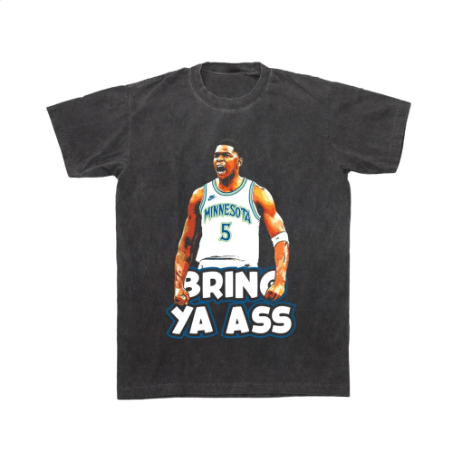 Anthony Edwards Bring Ya Ass Playoff Tee, Minnesota Timberwolves Bootleg Shirt, Wolves ANT 2024 NBA Playoff T Shirt, Gift Present Birthday!