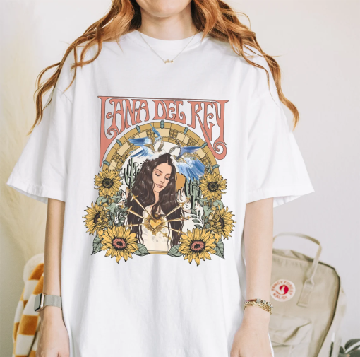 Retro Lana Del Rey Shirt, Y2K Preppy Lana Del Ray Tshirt, Vintage Album Merch, Concert Outfit Aesthetic Tee, Teenage 16th Birthday Gift