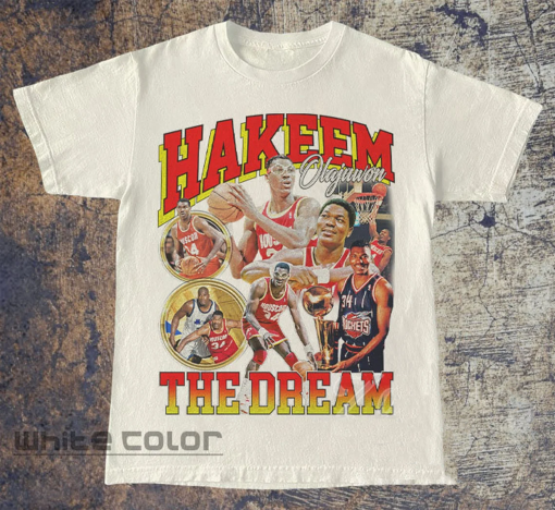 Hakeem Olajuwon The Dream Shirt, Basketball shirt, Classic 90s Graphic Tee, Unisex, Vintage Bootleg, Gift, Retro