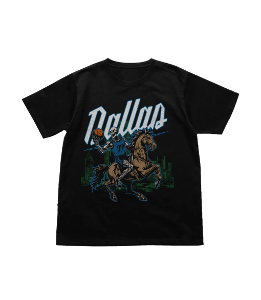 Dallas Basketball Shirt – Graphic Tees – Skeleton Shirt – Merch Tee – Gift Shirt – Bootleg Shirt – Vintage