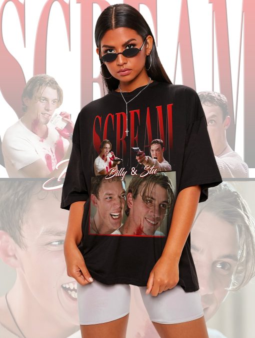 SCREAM – Billy Loomis Shirt, Stu Macher Shirt, Scream Movie Shirt, Scream Movie Tee, Retro Scream Shirt, Billy and Stu Shirt, Dark Art Tee