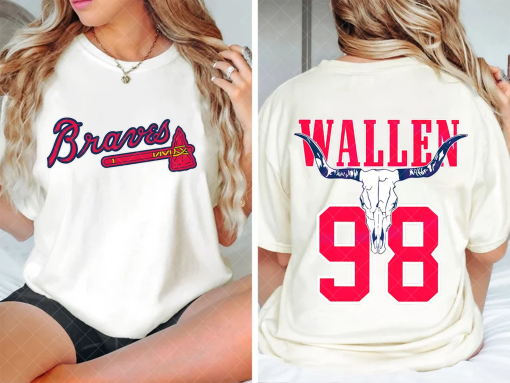 Morgan Wallen Country Music Braves 98 , Number 98 Morgan Wallen Country Music Braves 98 Logo, One Night At A Time Tour Sweatshirt