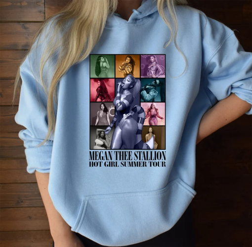 Megan Thee Stallion Sweatshirt, Megan Thee Stallion The Eras Tour T-shirt, Rapper Megan Thee Stallion Tour 2024 Shirt