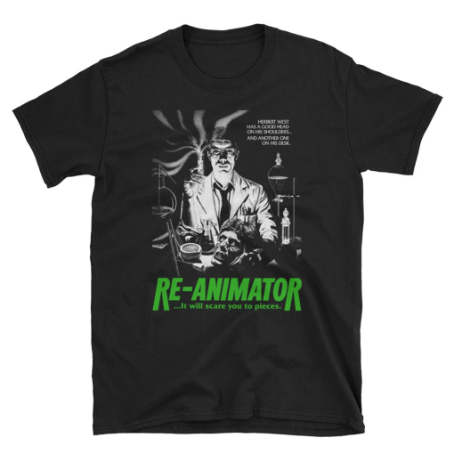 Re-Animator Movie T-Shirt, 80’s Horror Shirt, Slasher Film, Cult Movie, Friday the 13th, Punk, Goth From Beyond, Lost Boys