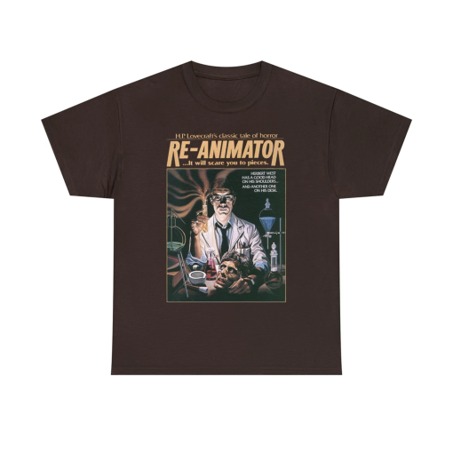 Unisex Re-Animator Movie T-Shirt, 80s Horror Film Shirt