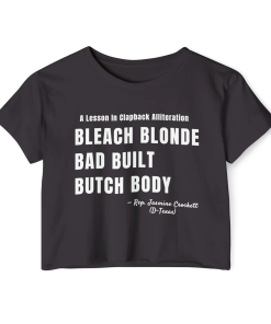 Clapback Crop Top | Bleach Blonde, Bad…