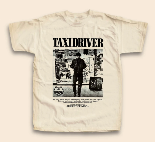 Vintage TShirt Taxi Driver V2 NATURAL color Men Woman Unisex T-Shirt